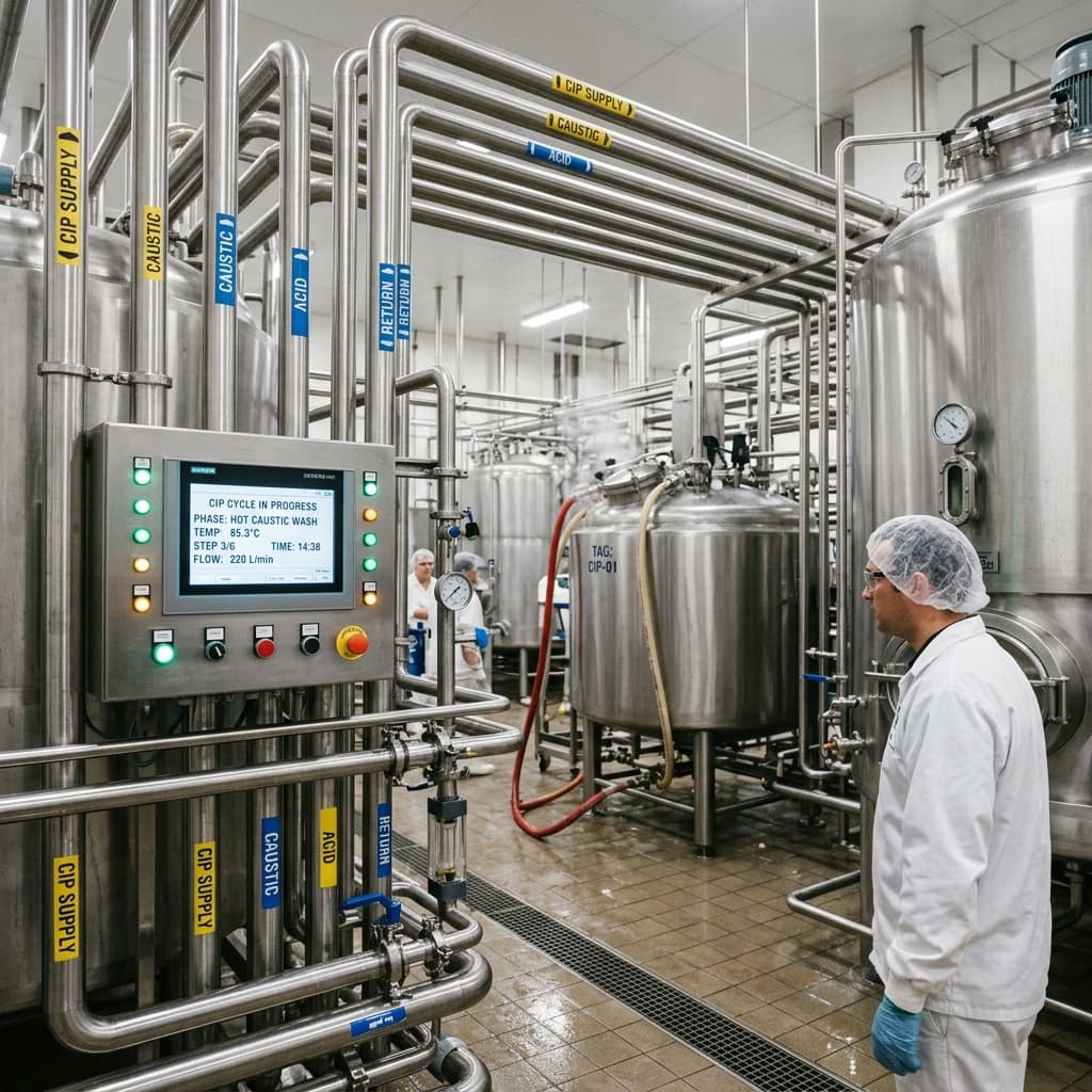 CIP and SIP in Packaging Lines (Automatic Cleaning and Sterilization)