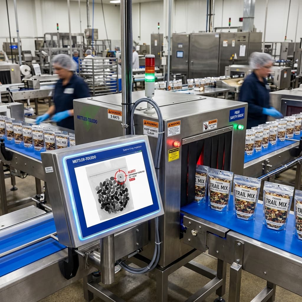 Foreign Material Detection in Food Safety: X-Ray and Metal Detectors